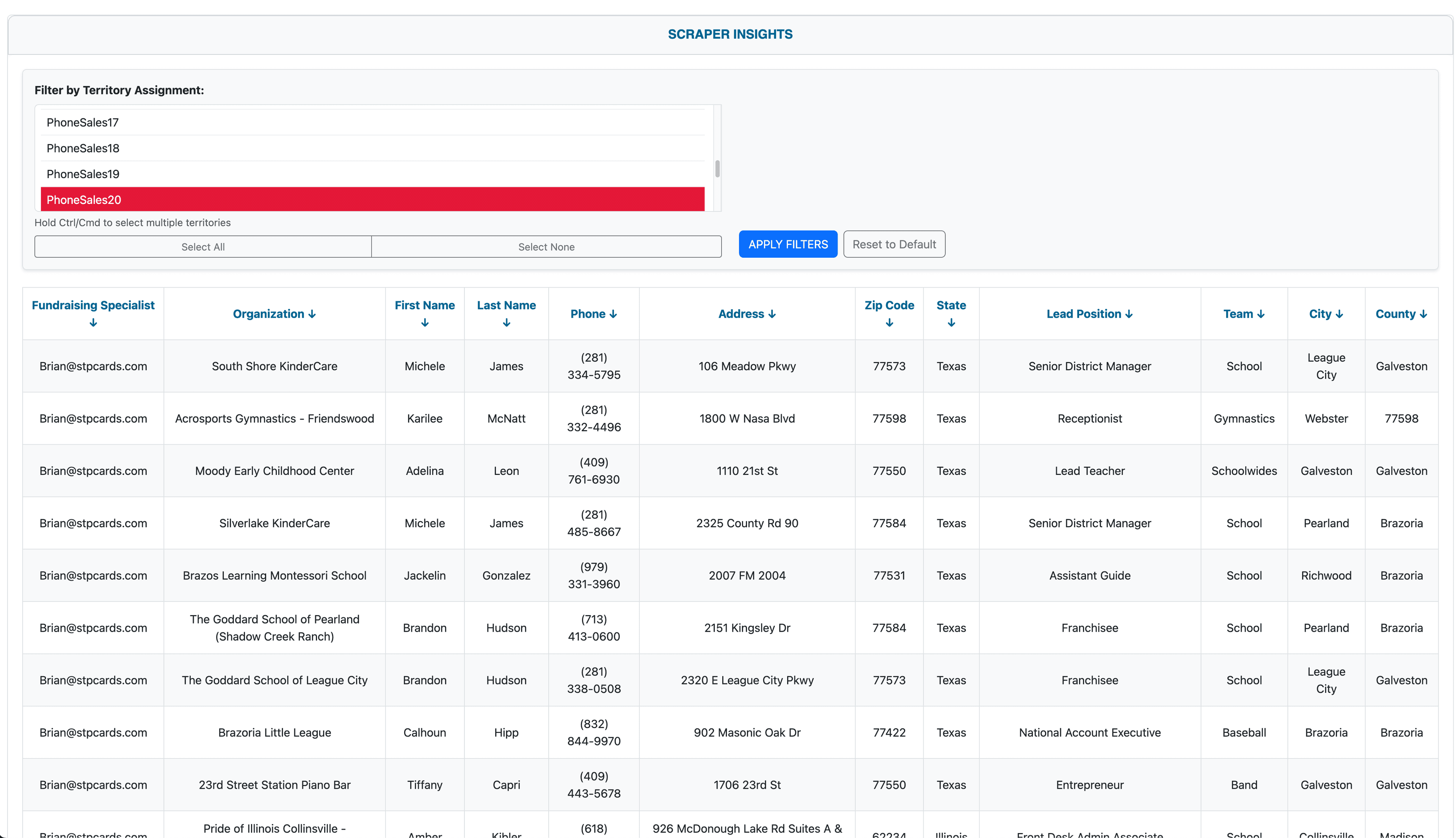 Platinum Fundraising screenshot